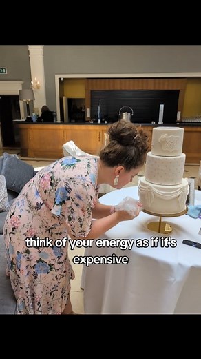 Priorities of a wedding cake maker/guest: looking cute and making the cake pretty! | Land of Bake Believe