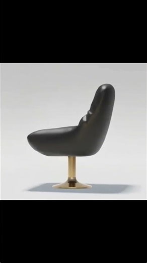 Modern Leather Swivel Chair | 3D Model Showcase | Blender Render