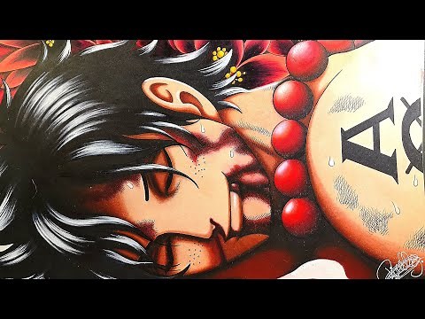 Drawing Ace Death's - One Piece.