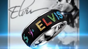 A stunning tribute to the King! This Elvis ring shines with bold colors, premium craftsmanship, and a sleek modern design — a perfect piece for every true Elvis fan. 😍 | Elvis Presley True Fans