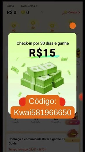 Como Colocar Código kwai, Onde Está o Código #kwai #codigo #comoganhardinheiro #kwaicodigo