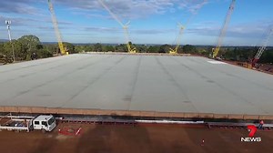 Adelaide's biggest water tank is set to get a $22million overhaul. The project to replace the Hope Valley tank’s roof is expected to create 250 jobs. Download the 7 News app: http://bit.ly/7NEWSAPP #HopeValley #7News | 7NEWS Adelaide