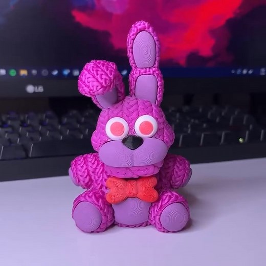 👧 Five Nights at Freddy's bonnie - Knit - crochet - multipart • 3D files ➡️ Download 3D print model: https://cults3d.com/:3650556 💡 Designed by AstroMaker3d #3DPrinting #3DPrinter #Printable #STLfile | Cults.