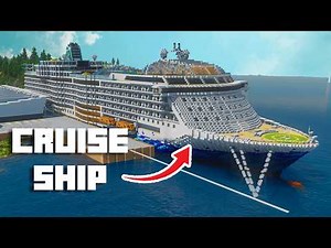 We built a CRUISE SHIP in our Minecraft City!