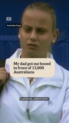 594K views · 5.7K reactions | When 17-year-old Jelena Dokic got booed at the Australian Open in 2001, it was the worst moment of her life. The crowd had felt betrayed by the teen, whose father had switched allegiance from Australia to Yugoslavia just before the match, claiming her draw was rigged.  Watch Jelena Dokic in Conversation with Leigh Sales on ABC iview: https://bit.ly/4oh7ptk #JelenaDokic #AustralianStory #Tennis | Australian Story | Facebook