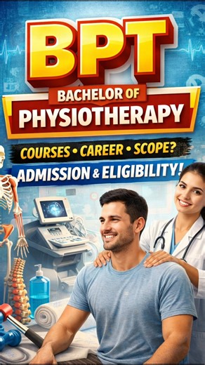 🎓 BPT Course Highlights: 🚀 Full Form: Bachelor of Physiotherapy ⏳ Duration: 4.5 Years (Including Mandatory Internship) 🎯 Focus Areas: Physical rehabilitation, therapeutic exercises, sports physiotherapy, orthopedics ✅ Eligibility: 10 2 with Physics, Chemistry & Biology 💼 Career Opportunities: Physiotherapist, Sports Therapist, Rehabilitation Specialist, Clinical Practitioner #BPT #BPTFullForm #Physiotherapy #Rehab #Fitness #HigherEducation #BestUniversity #MangalayatanUniversity | Mangalayat