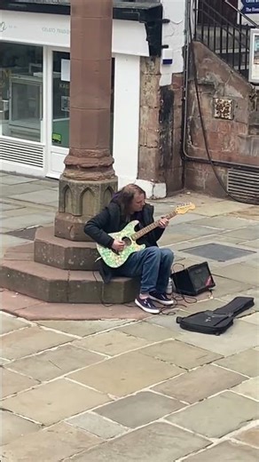 #busker playing blues soul what riff? #guitar on #fenderstratocaster #acousticguitar #guitarsolo
