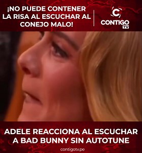 2.9M views · 58K reactions | ¡NO PUEDE CONTENER LA RISA AL ESCUCHAR AL CONEJO MALO! ADELE REACCIONA AL ESCUCHAR A BAD BUNNY SIN AUTOTUNE. #NOTICIAS #NOTICIASDEHOY #INFORMACIÓN #INFORMAMOSYOPINAMOS #PERU #ALERTAINFORMATIVA #ALERTA #IMPORTANTE #LIMAPERU #LIMA #PARATI #PARATIVIRAL #VIRALREELSFACEBOOK #VIRALPOST #VIRALPAGE #VIRALVIDEO | Constelación Informativa TV | Facebook