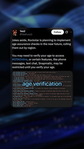 GTA 5 Introduces Age Verification System