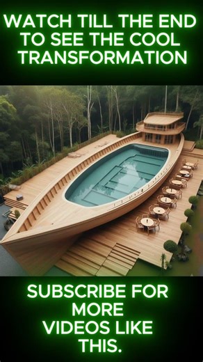Ordinary Swimming Pool ➜ Luxury Boat-Style Pool Transformation 🤯