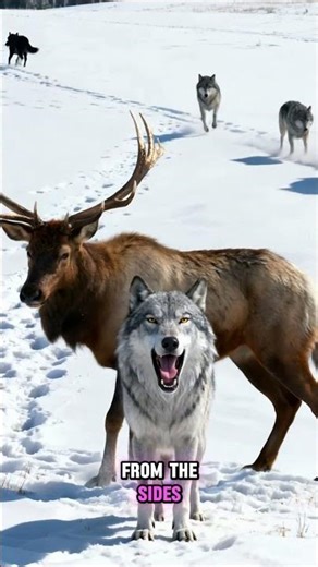 This is how wolves hunt