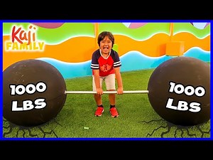 Ryan wants to be Strong on Ryan's Mystery Playdate Set Tour!!!!