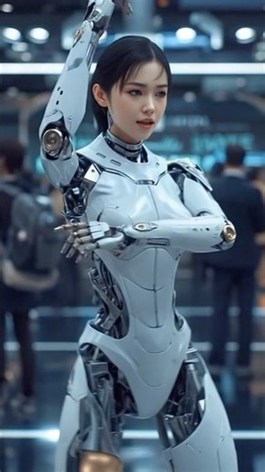 This AI Woman Robot Teaches Humans How to Dance | Future Dance Teacher #shorts