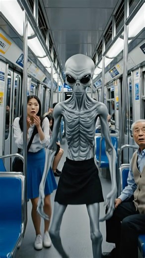 Breaking: Alien seen in Busan subway