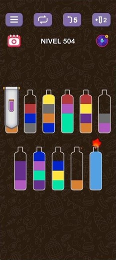 Water Sort Puzzle nivel 504