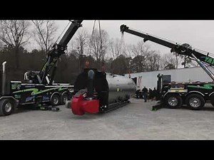 Two Heavy-Duty Rotators Lift A Massive Industrial Boiler | Doug Yates Towing & Recovery