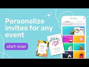 Create beautiful invitations and cards with Greetings Island