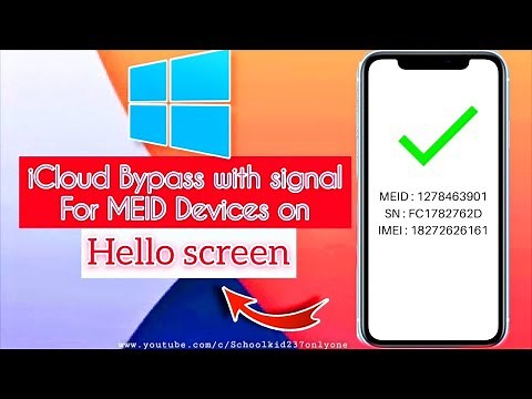 Comment faire un Bypass icloud sur un iphone Meid avec Reseau sur iPhone 5s, 6,6 +, 7,7 +,8,8+, X