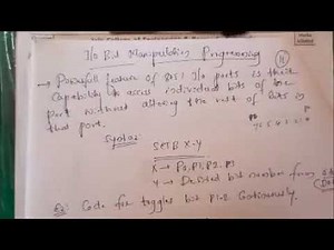 I/O Bit Manipulation Programming.