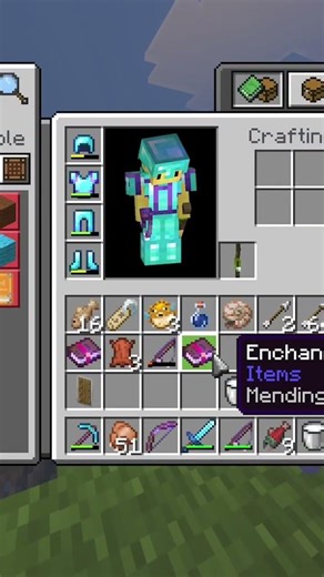 Anyone know the odds of getting a mending book from fishing? #minecraft #shorts #shortsfeed #like