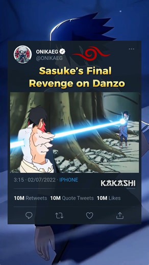 Sasuke’s Final Revenge on Danzo! ⚡️🔥 #shorts #anime #edit