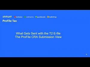 T2, What is sent to CRA when E-filing