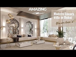 Luxury Modern Arabic villa interior design with beautiful white Islamic style home decorations