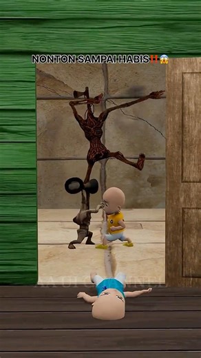 Ipin mengetuk pintu ada Upin vs Siren Head Kecil‼️😱