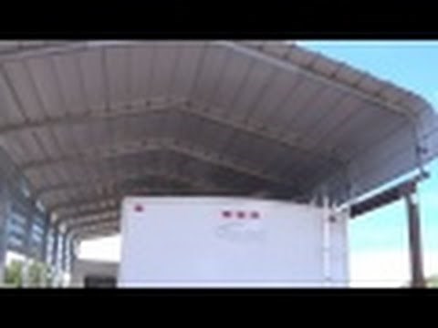 RV Carport - Versatube - Completed. Great Metal Carport to Protect your RV