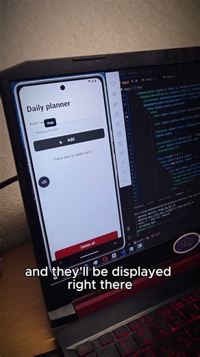 I made a simple mobile app – a daily planner.