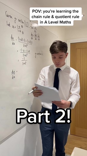Part 2: Chain Rule, Quotient Rule and Inverse Trig. #alevelmaths #alevels2023 #alevels #maths #ukschool #pov #teacherpov #harrysurplus #fyp
