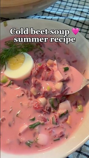 Cold beet soup🩷