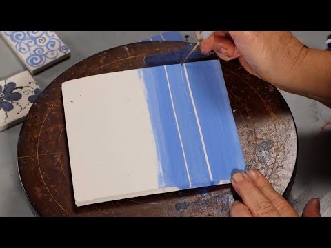 Craft Video Dictionary: Ceramic Sgraffito Decorating demonstrated by Joan Takayama-Ogawa