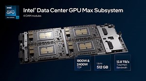 Xe links enable high performance and multi-GPU communication within a single server. The x4 subsystem supports up to 512GB of high bandwidth memory to provide bandwidth of 12.8 TB/s. There’s no end to the amazing possibilities of the #IntelMaxSeries GPU! https://intel.ly/3TsLRKi | Intel Graphics
