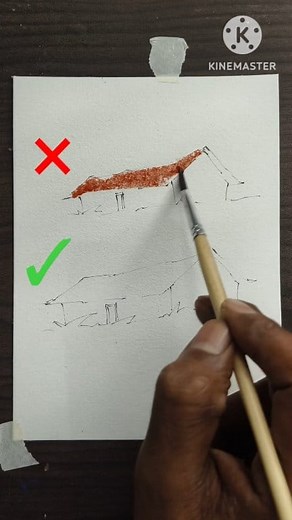 139K views · 1.4K reactions | Easy Hut Sketch technique For Beginners #fblifestyle | Aftab Art Gallery | Facebook