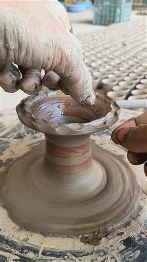 pottery with clay 🌸#shorts #video #viral #trending #clay #art #like #love #music #india #handmade