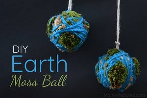 DIY Earth Moss Ball perfect to celebrate Earth Day