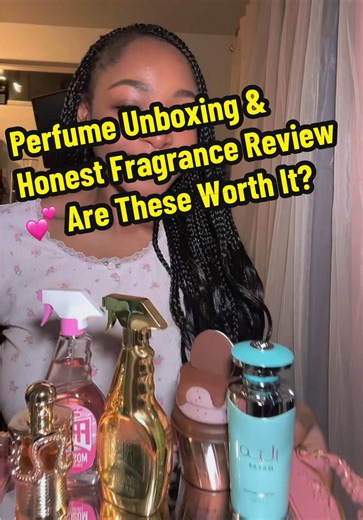 Perfume unboxing and honest fragrance review 💕 testing new perfumes to see how they smell, projection, and if they’re worth adding to a perfume collection. #perfumeunboxing #fragrancetok #perfumereview #perfumehaul #fyp