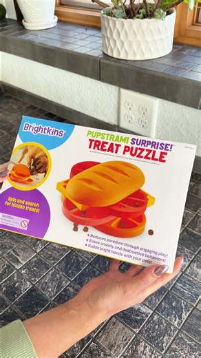 Hank’s first time trying the Pupstrami Surprise puzzle… and he was immediately obsessed. 🐾 It keeps him busy, makes him think, and turns treat time into a fun little challenge. Mental stimulation snacks = a win for both of us. Pretty sure this is going to become part of Hank’s daily routine. 😂 #DogMomLife #DogEnrichment #PuzzleToy #SmartDogs #dogenrichmenttoy @Brightkins Pets
