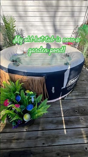 Turning My Old Hot Tub Into a Garden Pond 🌺