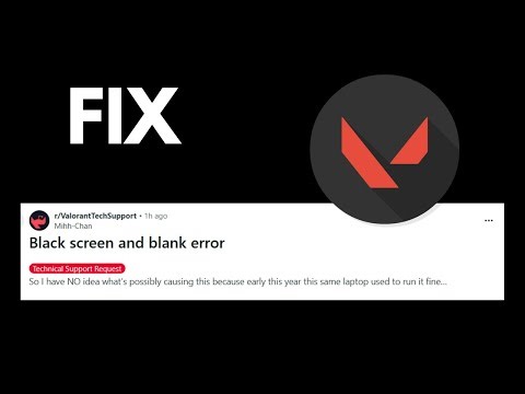 Fix Valorant Black Screen & Blank Error on Startup | Windows 10/11