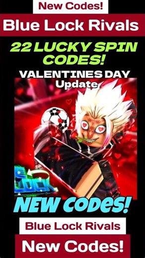 VALENTINES DAY! New Blue Lock Rivals Codes - New Codes For Blue Lock Rivals 2026