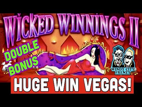WICKED WINNINGS 2 SLOT! HUGE WIN! RARE DOUBLE BONUS! LAS VEGAS WCF BOYZ