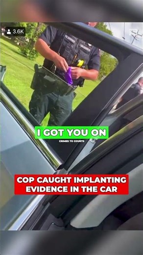 Tyrant Cop Caught Throwing Bag Into Car Attempts To Plant Evidence And Gets Caught on Camera!