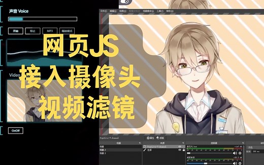 网页JS接入摄像头画面 Web视频流滤镜开发