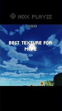 BEST TEXTURE PACK FOR MCPE #shorts #nox_playzz #minecraft