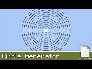 Create circles of any size instantly | vanilla Minecraft 1.12 [English]