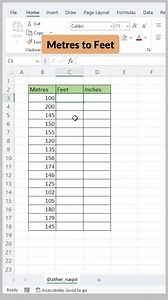 55K views · 523 reactions | Want to convert feet to inches in Excel instantly? 燐 Just multiply the feet value by 12 and voilà – inches ready! #ExcelTips #QuickTricks #DataMadeEasy | IICA Computer Education | Facebook