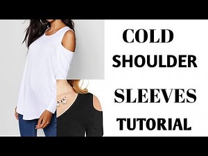 DETAILED* Easiest way to cut and attach a cold shoulder sleeve