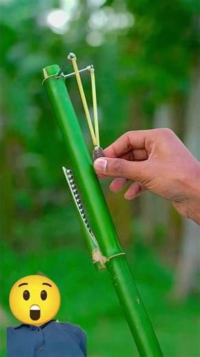 hand made Bamboo Sling shot #toys #woodscraft